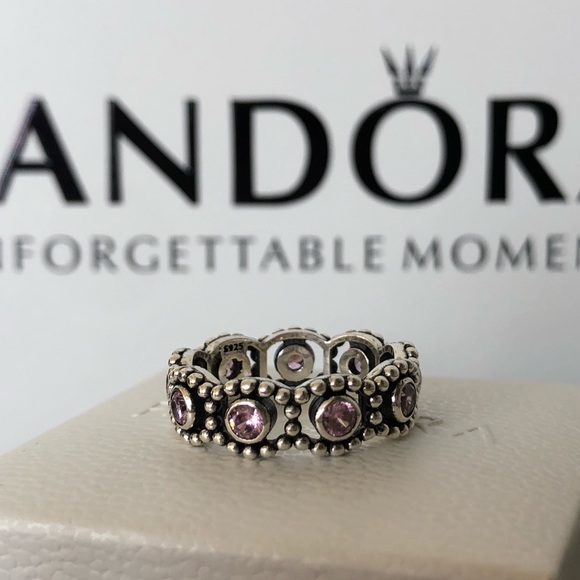 Pandora Jewelry - ❄️Final!❄️Pandora Ring: Her Majesty Pink Cz